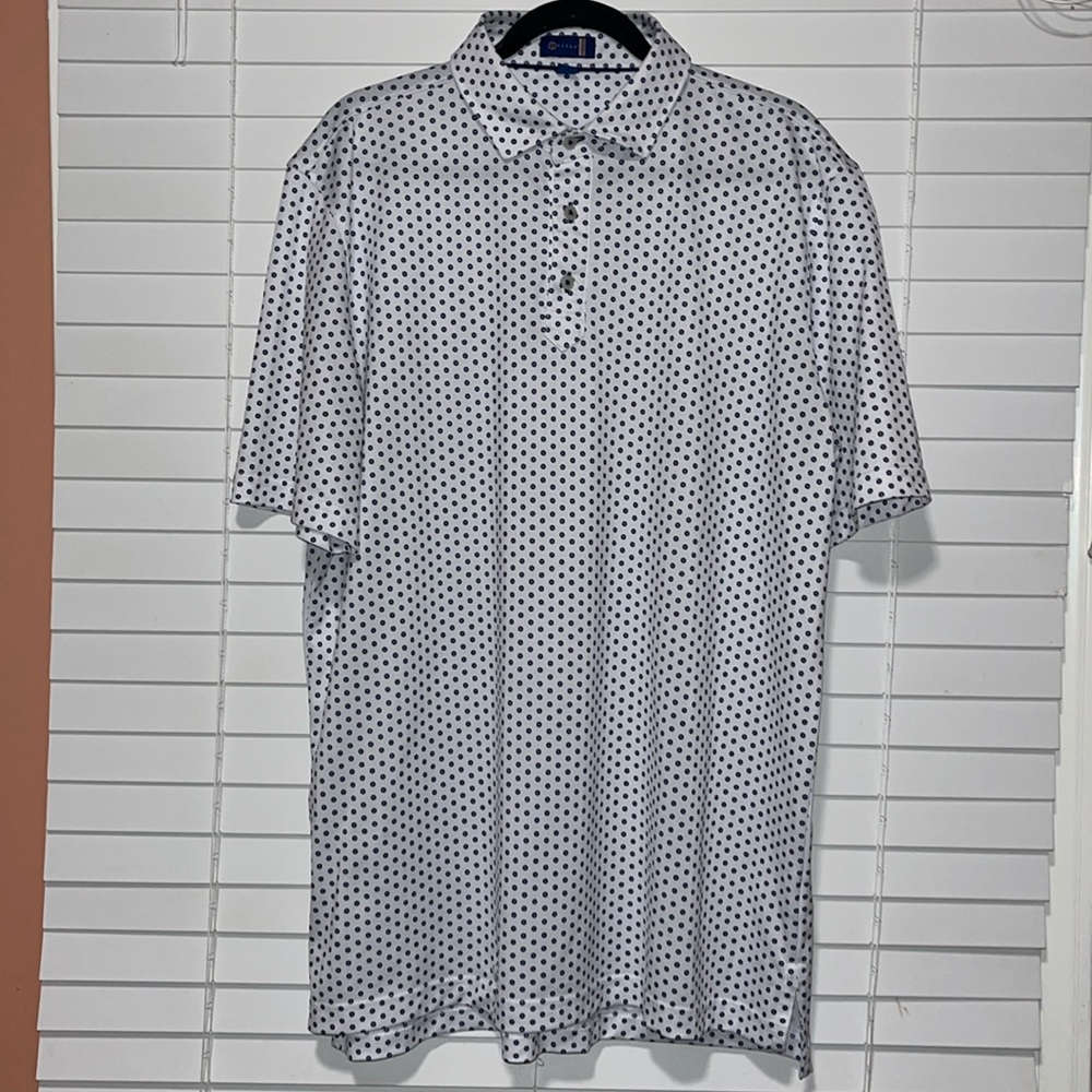 Stitch Golf Collar Short Sleeve Casual Tee